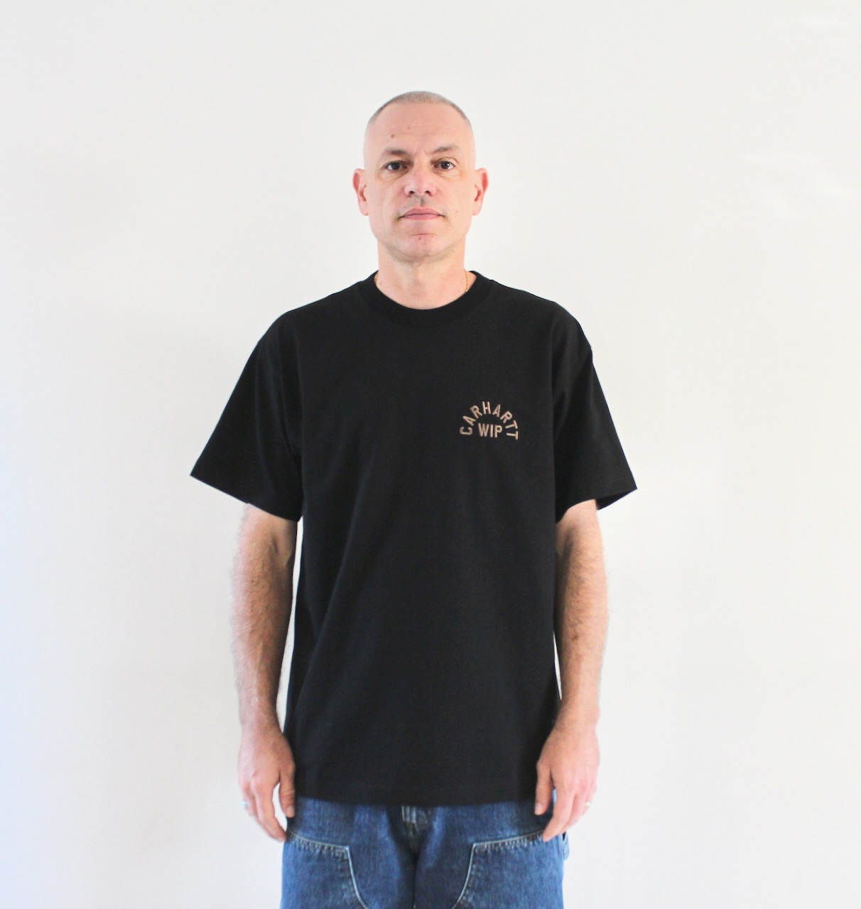 Carhartt Wip Arch Script T-shirt Black Wip H Brown