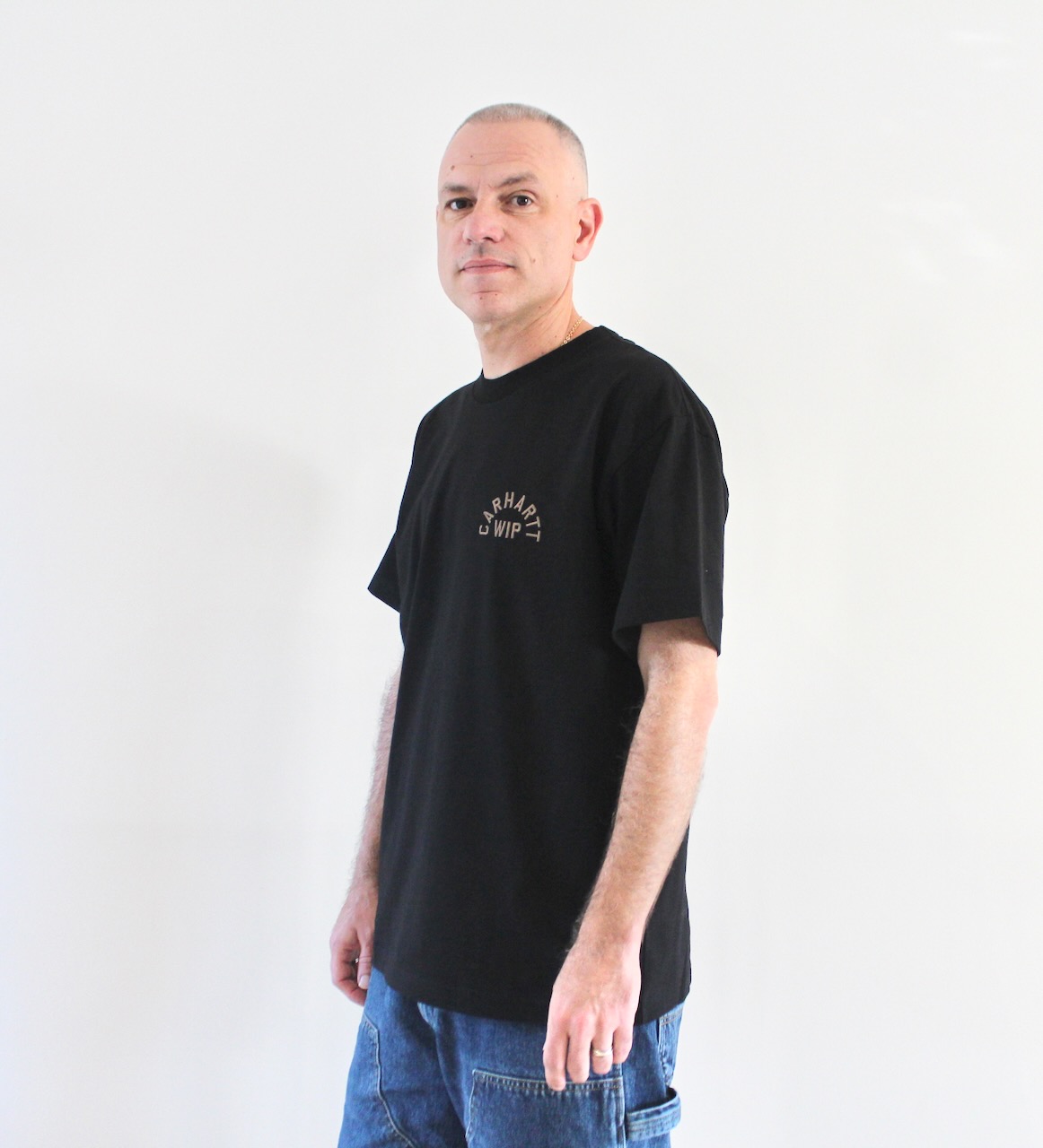 Carhartt Wip Arch Script T-shirt Black Wip H Brown