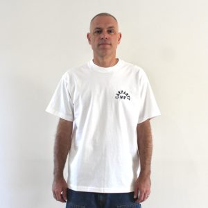 Carhartt Wip Arch Script T-shirt White Dark Navy