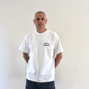 Carhartt Wip Arch Script T-shirt White Dark Navy