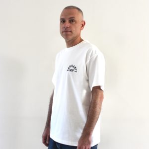Carhartt Wip Arch Script T-shirt White Dark Navy