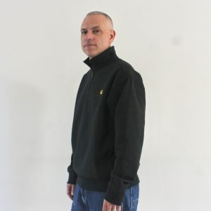 Carhartt Wip American Script Half Zip Raven