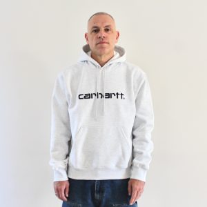 Carhartt Wip Hooded Carhartt Sweat Ash Heather Graphite
