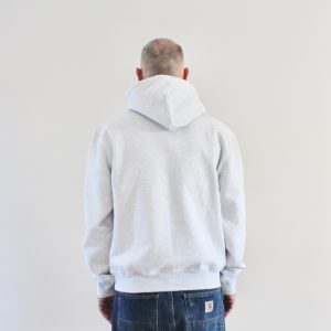 Carhartt Wip Hooded Carhartt Sweat Ash Heather Graphite