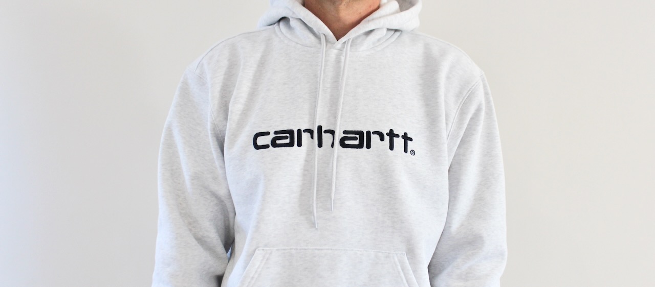 Carhartt Wip Hooded Carhartt Sweat Ash Heather Graphite