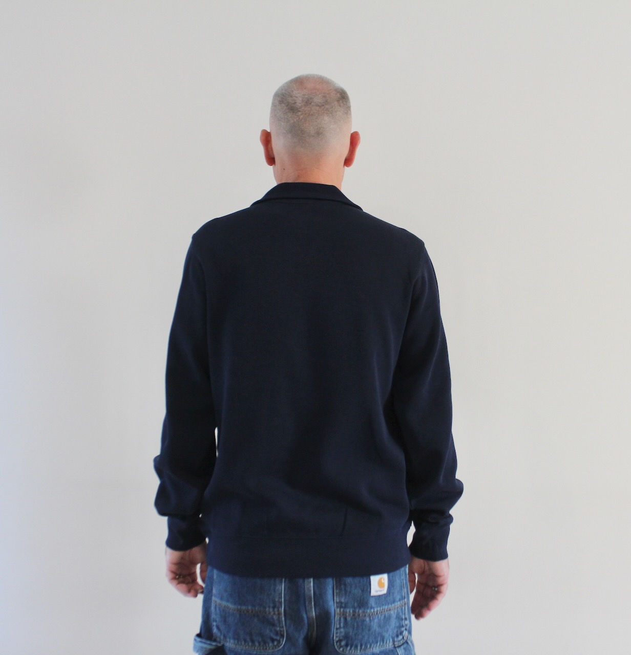 Lacoste Sweat Maille Demi Zip Bleu Marine
