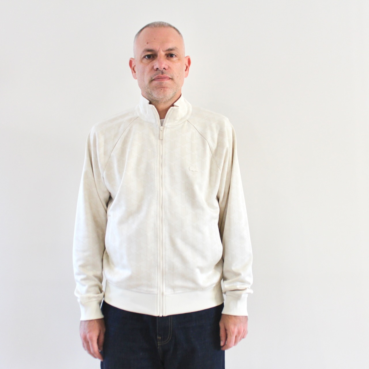 Lacoste Veste Survet Monogramme Farine Beige