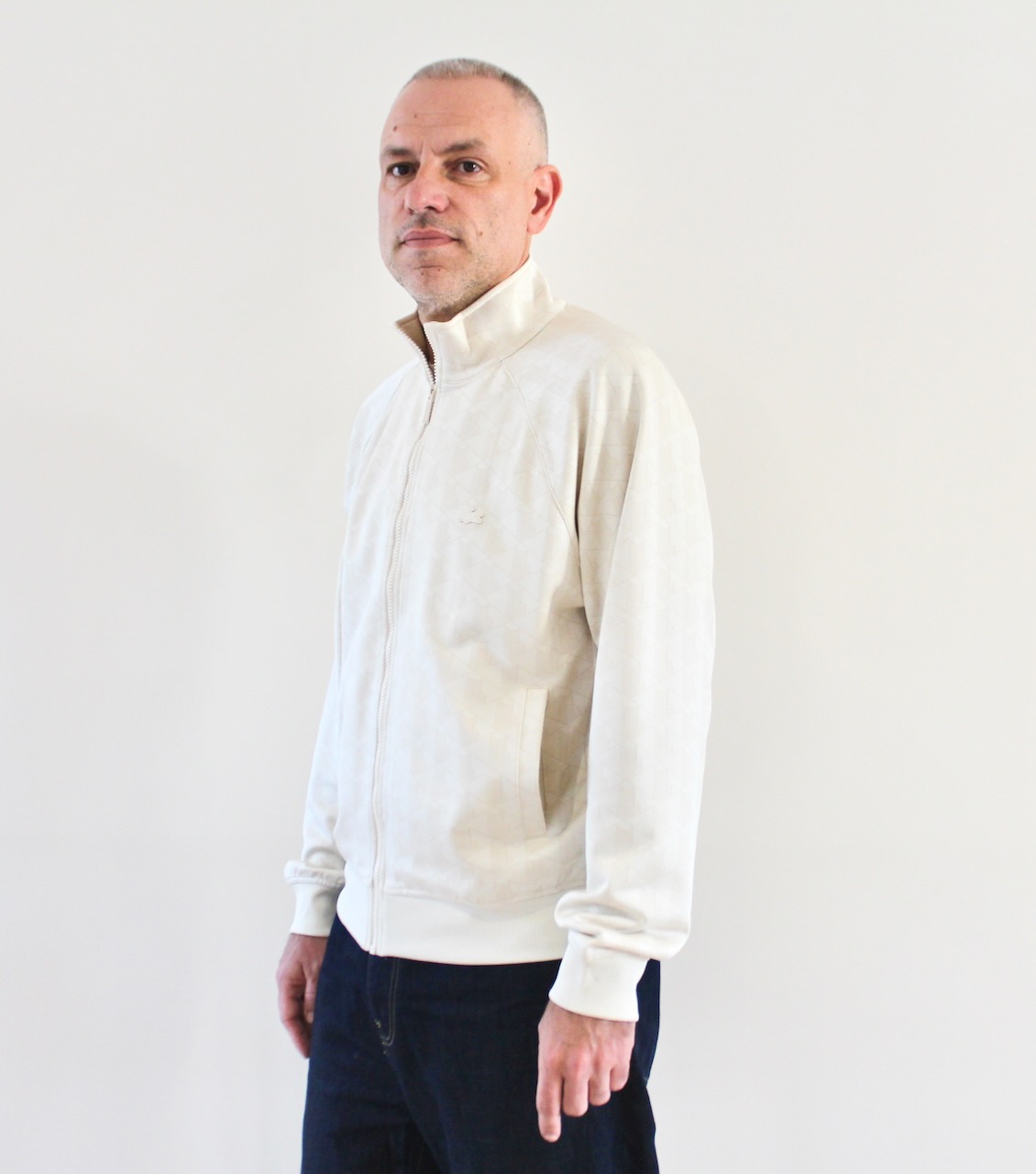 Lacoste Veste Survet Monogramme Farine Beige