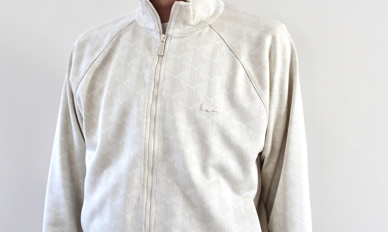 Lacoste Veste Survet Monogramme Farine Beige