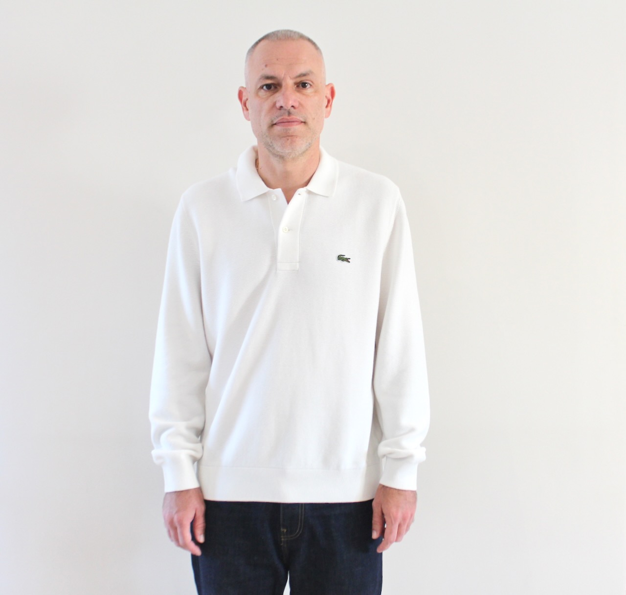 Lacoste Polo Maille Manches Longues Sweaters Blanc