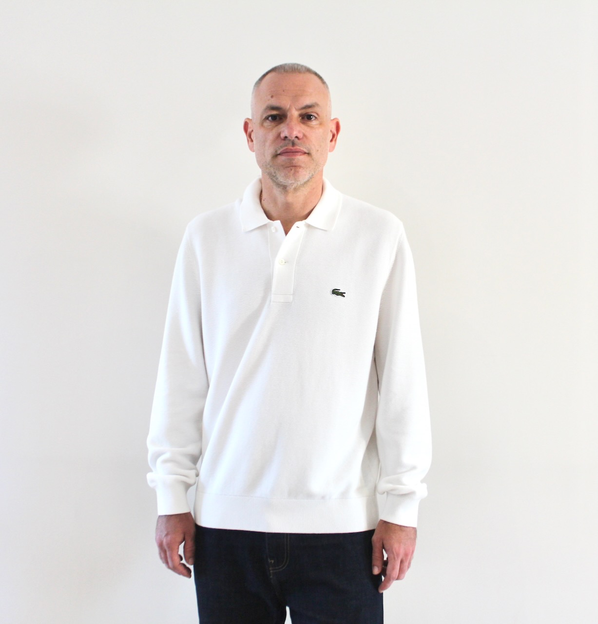 Lacoste Polo Maille Manches Longues Sweaters Blanc