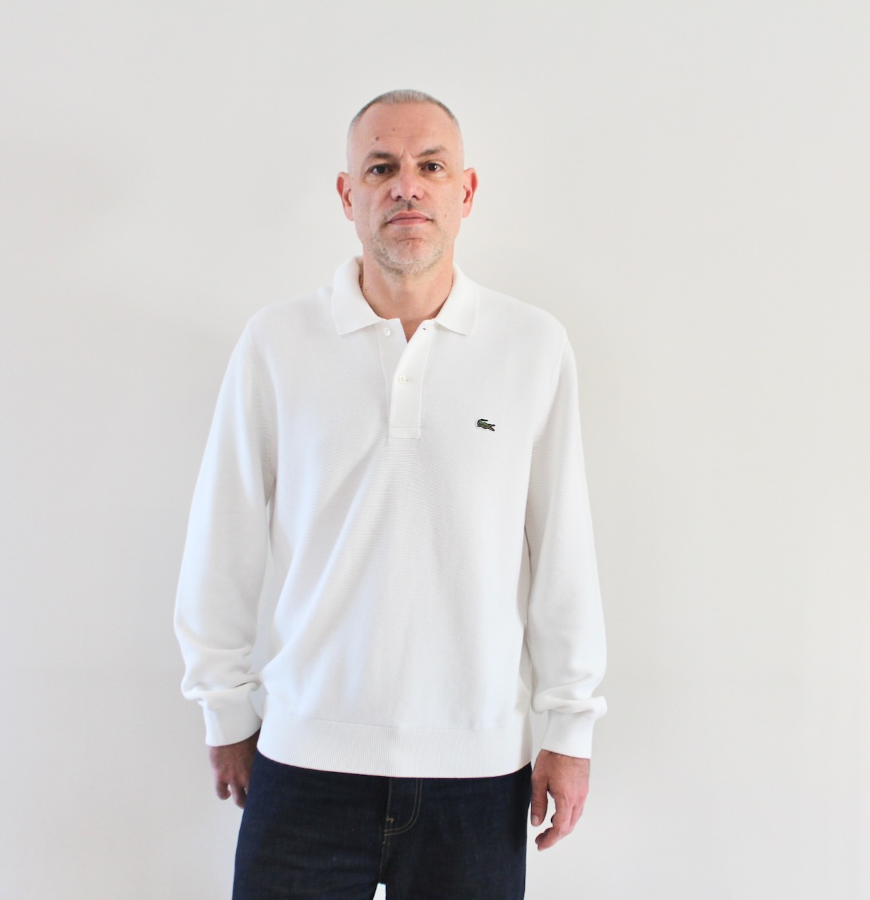 Lacoste Polo Maille Manches Longues Sweaters Blanc