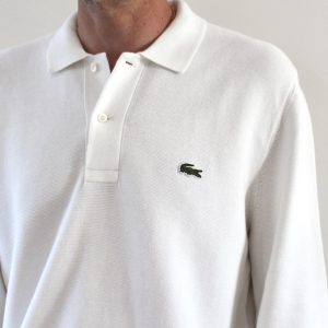 Lacoste Polo Maille Manches Longues Sweaters Blanc
