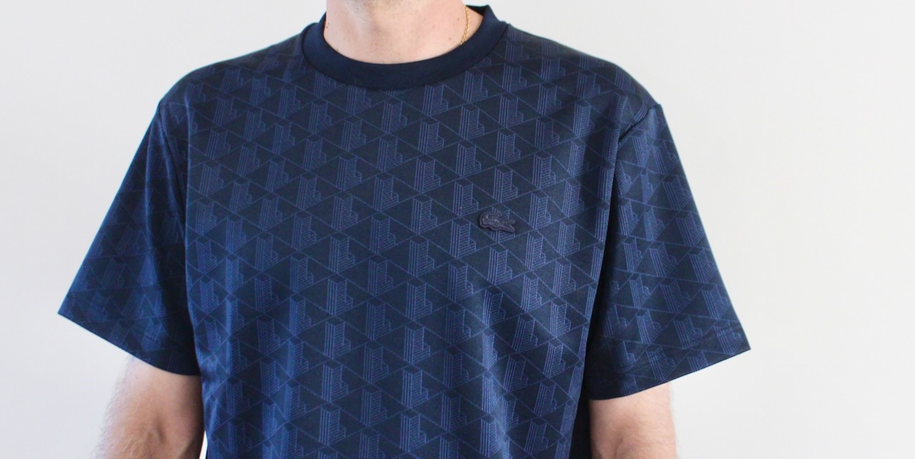 Lacoste Tee-shirt Monogramme Bleu Marine