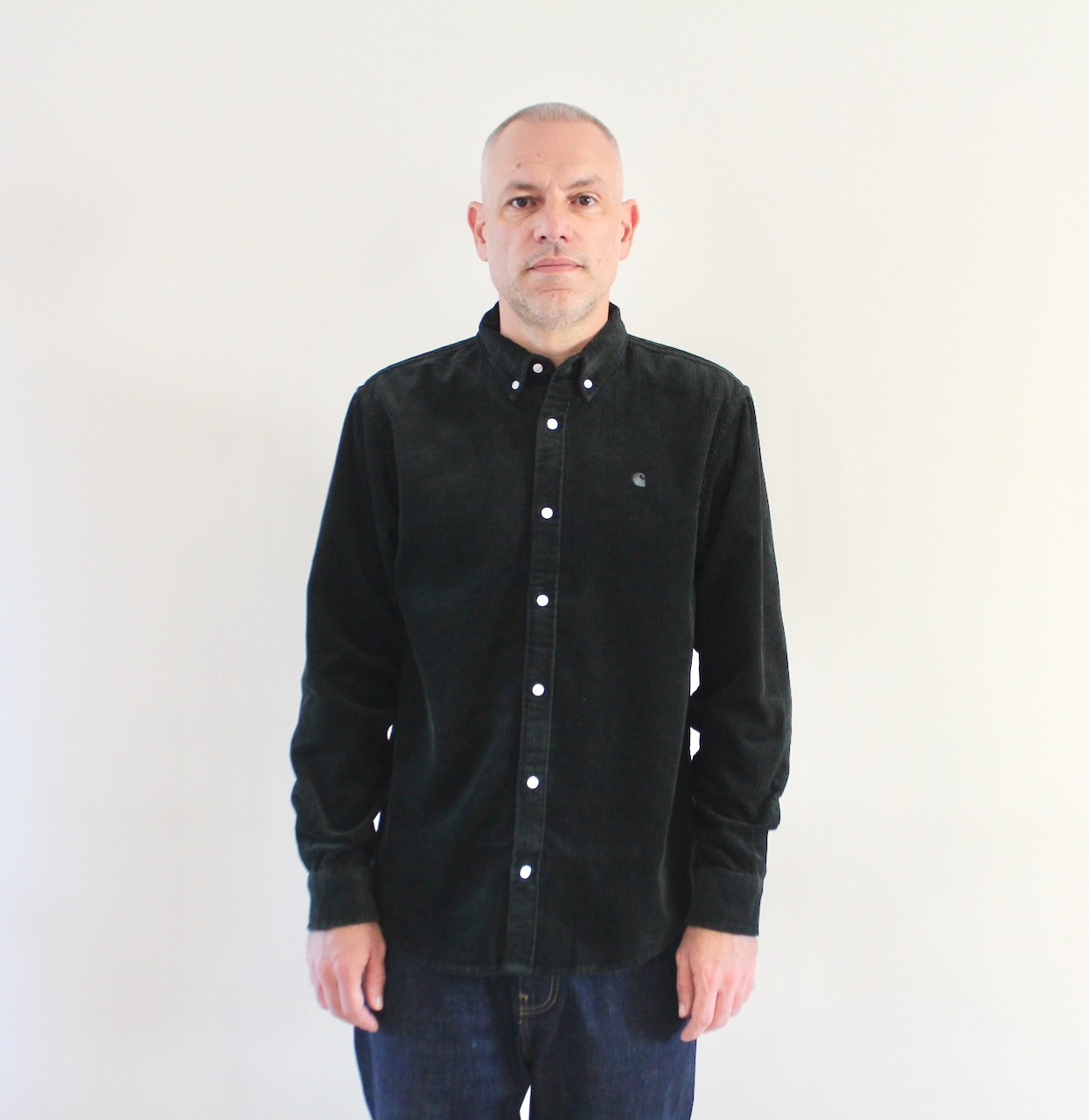 Carhartt Wip Madison Corduroy Shirt Raven