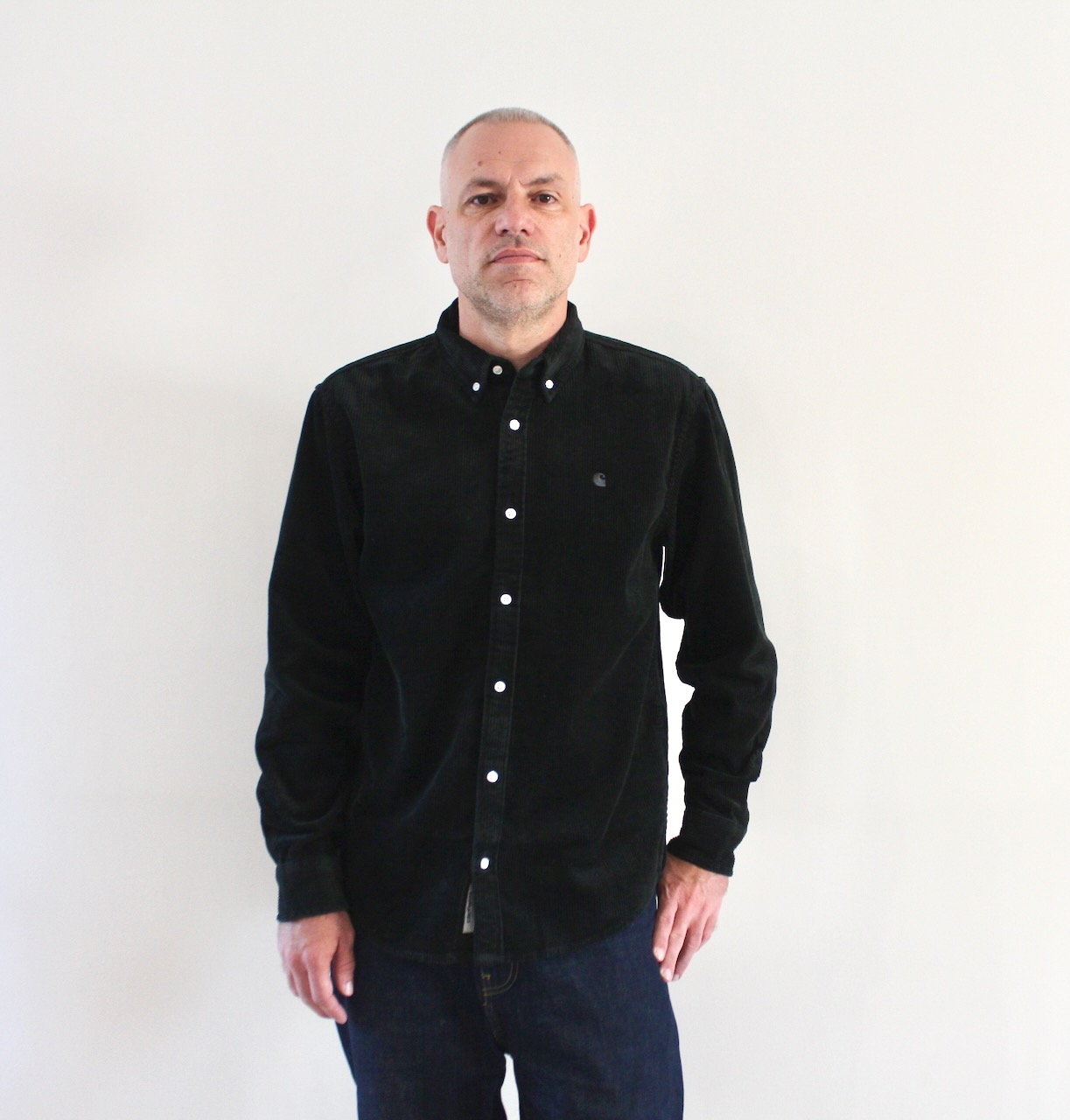 Carhartt Wip Madison Corduroy Shirt Raven