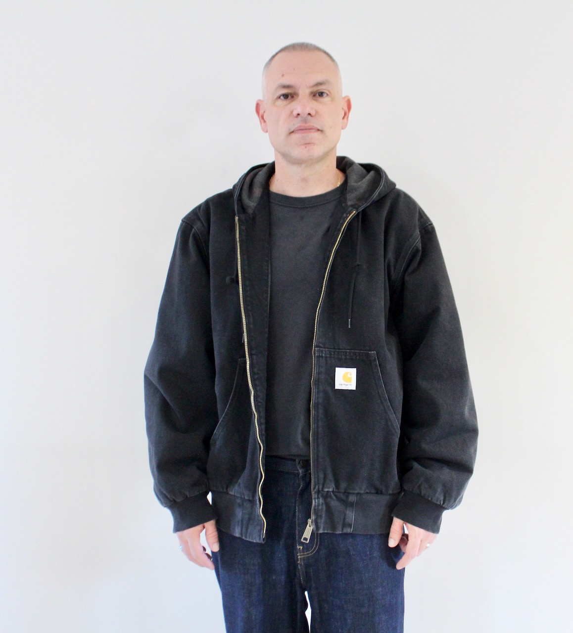 Carhartt Wip OG Active Jacket Black Stone Washed
