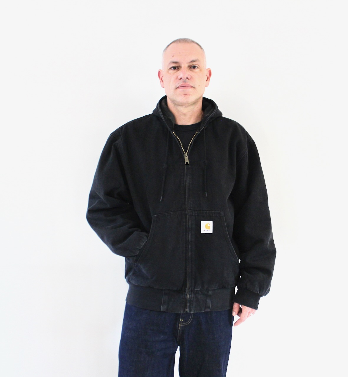 Carhartt Wip OG Active Jacket Black Stone Washed