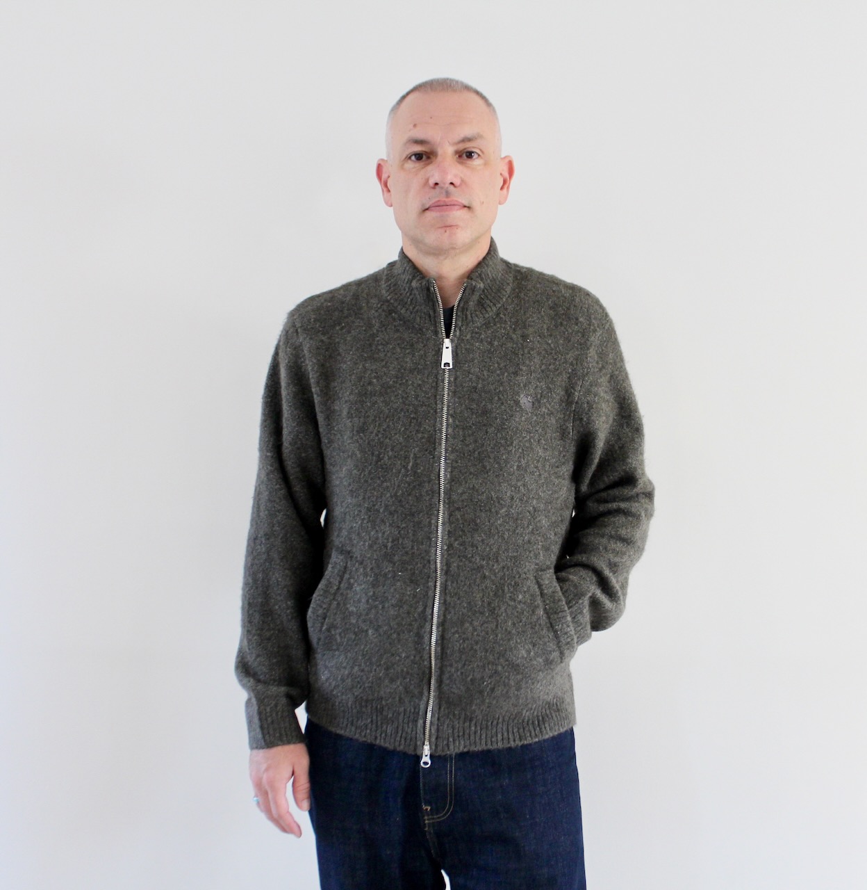 Carhartt Wip Curtis Sweater Jacket Tangled Shungite