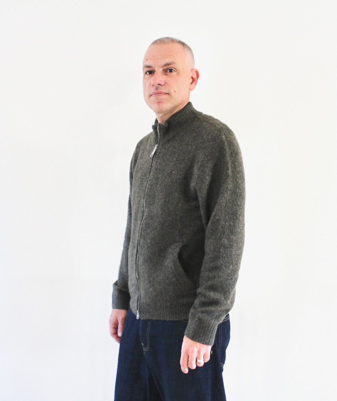 Carhartt Wip Curtis Sweater Jacket Tangled Shungite