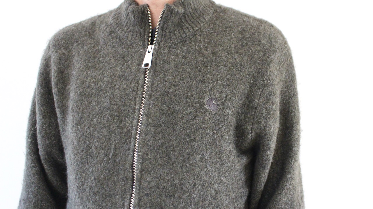 Carhartt Wip Curtis Sweater Jacket Tangled Shungite