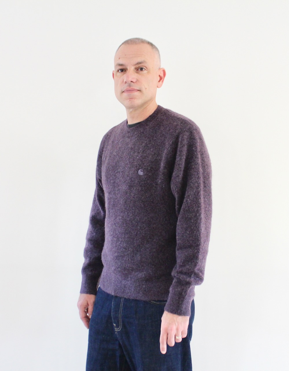Carhartt Wip Curtis Sweater Tangled Shady Purple