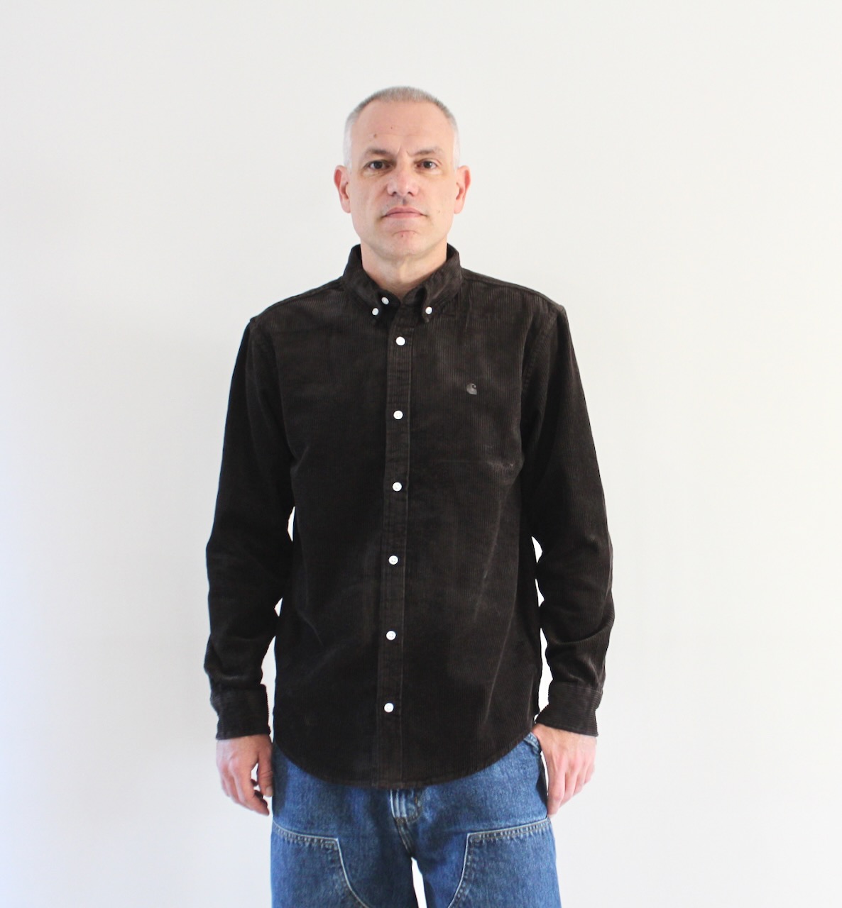 Carhartt Wip Madison Cord Shirt LS Tobacco