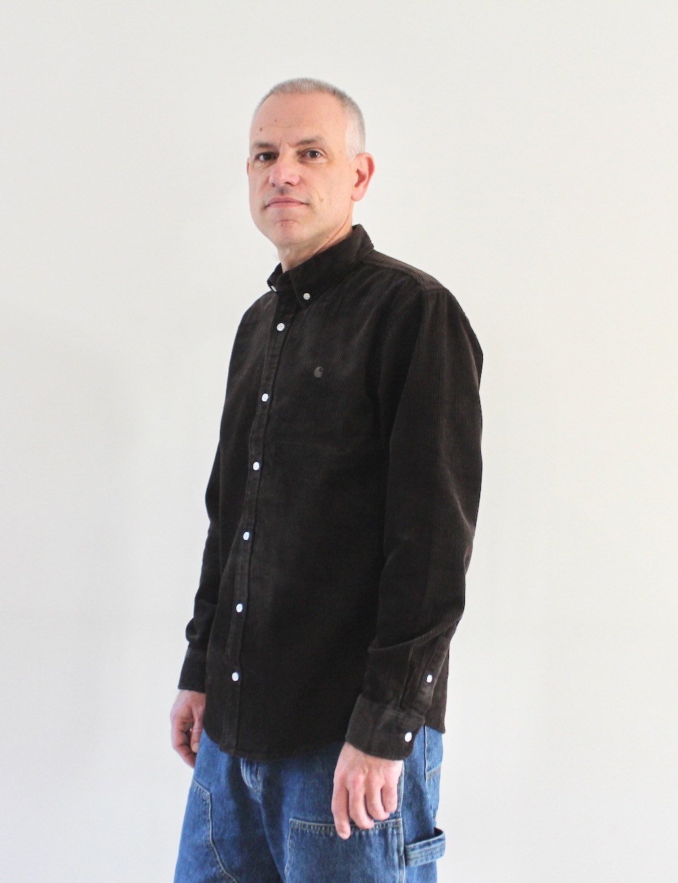 Carhartt Wip Madison Cord Shirt LS Tobacco