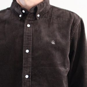 Carhartt Wip Madison Cord Shirt LS Tobacco