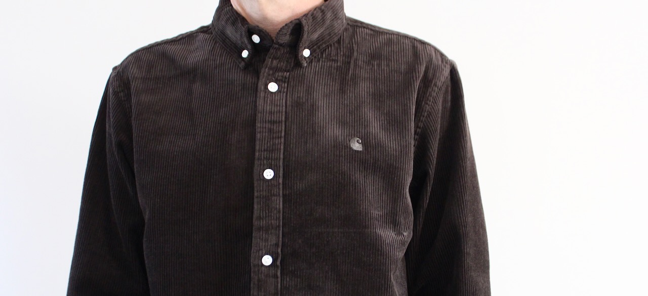 Carhartt Wip Madison Cord Shirt LS Tobacco