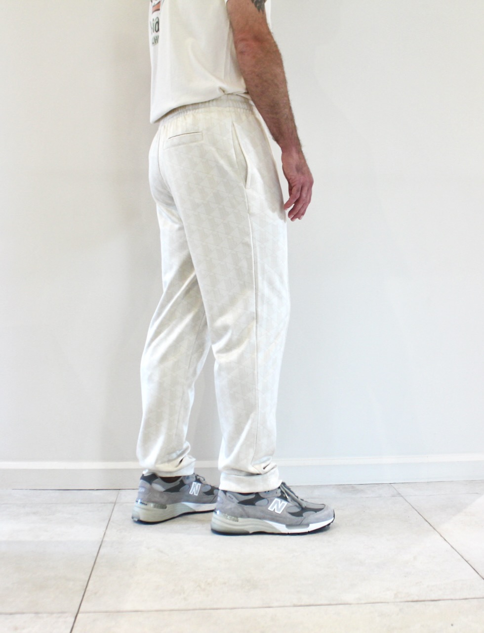 Lacoste Track Pant Monogramme Farine