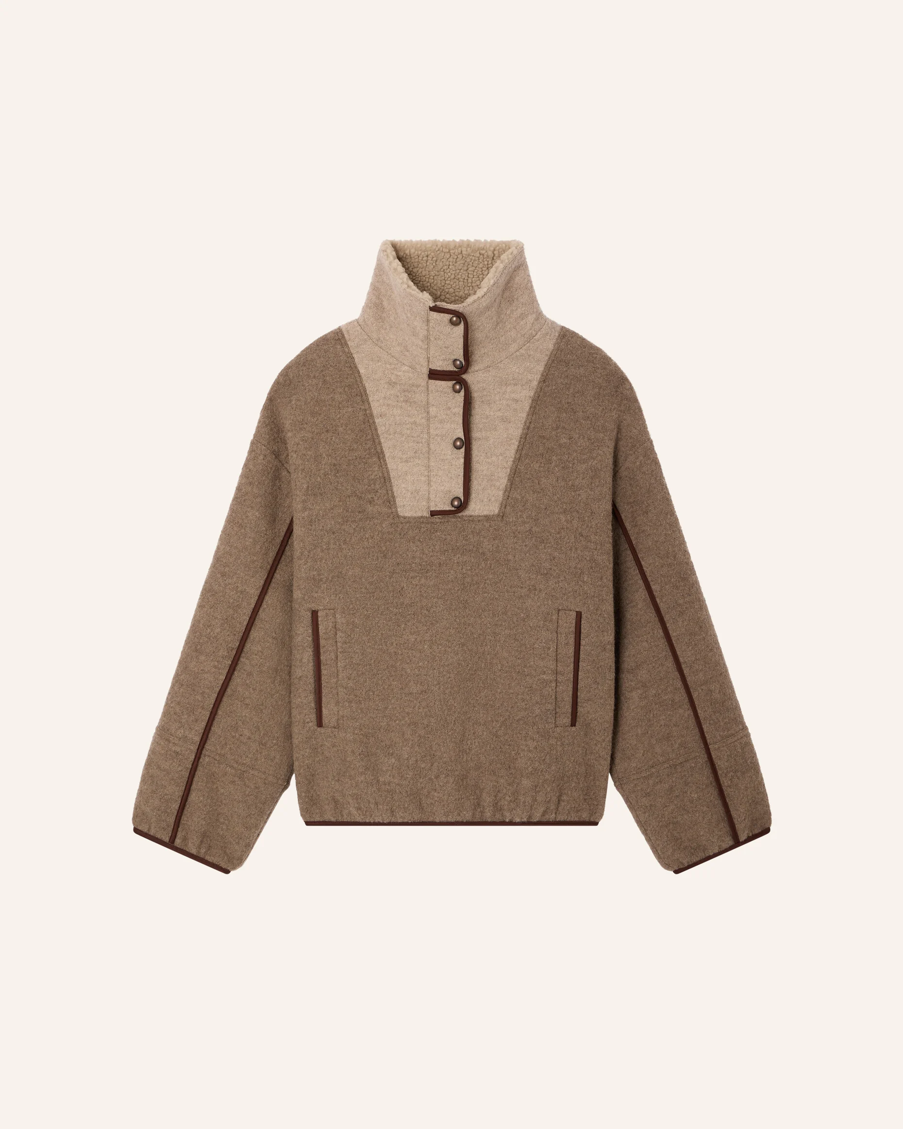 Sessun Nostelle Pea Jacket Sweat Silroc