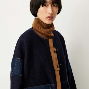 Sessun Cold Night Round Neck Jacket Indigo Moo