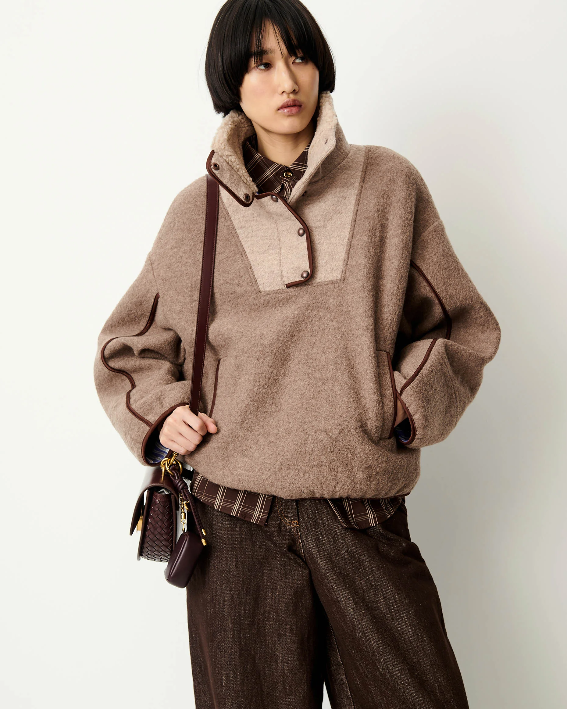 Sessun Nostelle Pea Jacket Sweat Silroc