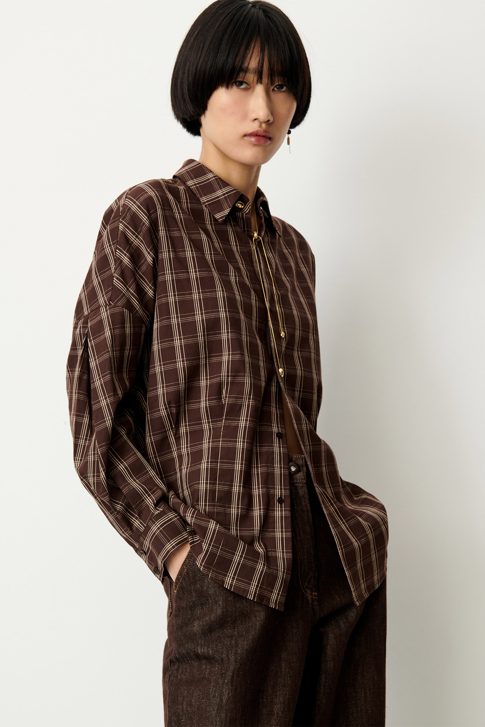 Sessun Booklyn Darted Shirt Mokalatte