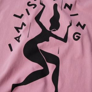 By Parra Not Listening T-shirt Pink