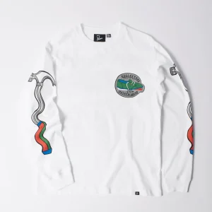 By Parra Bike Hammer Long Sleeve T-shirt White