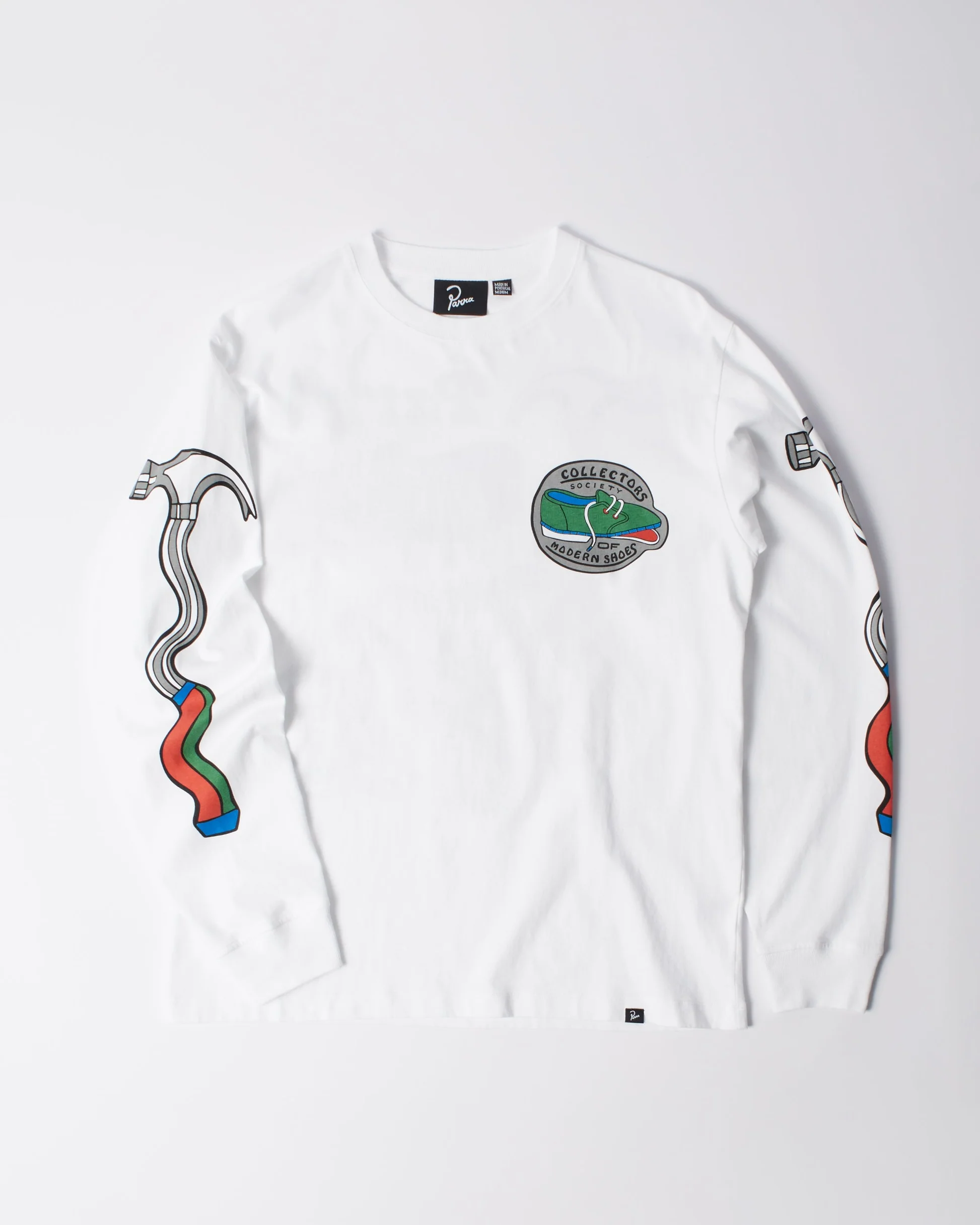 By Parra Bike Hammer Long Sleeve T-shirt White