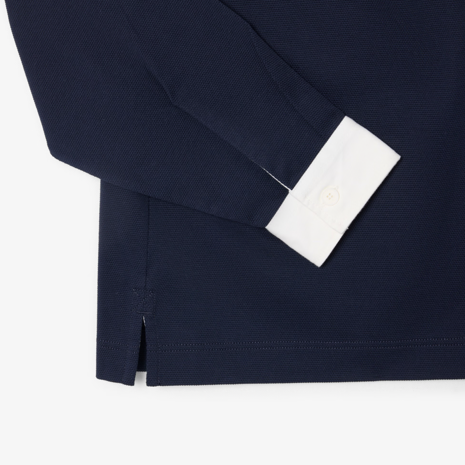 Lacoste Polo à rayures manches Longues Bleu Marine Marron Vert