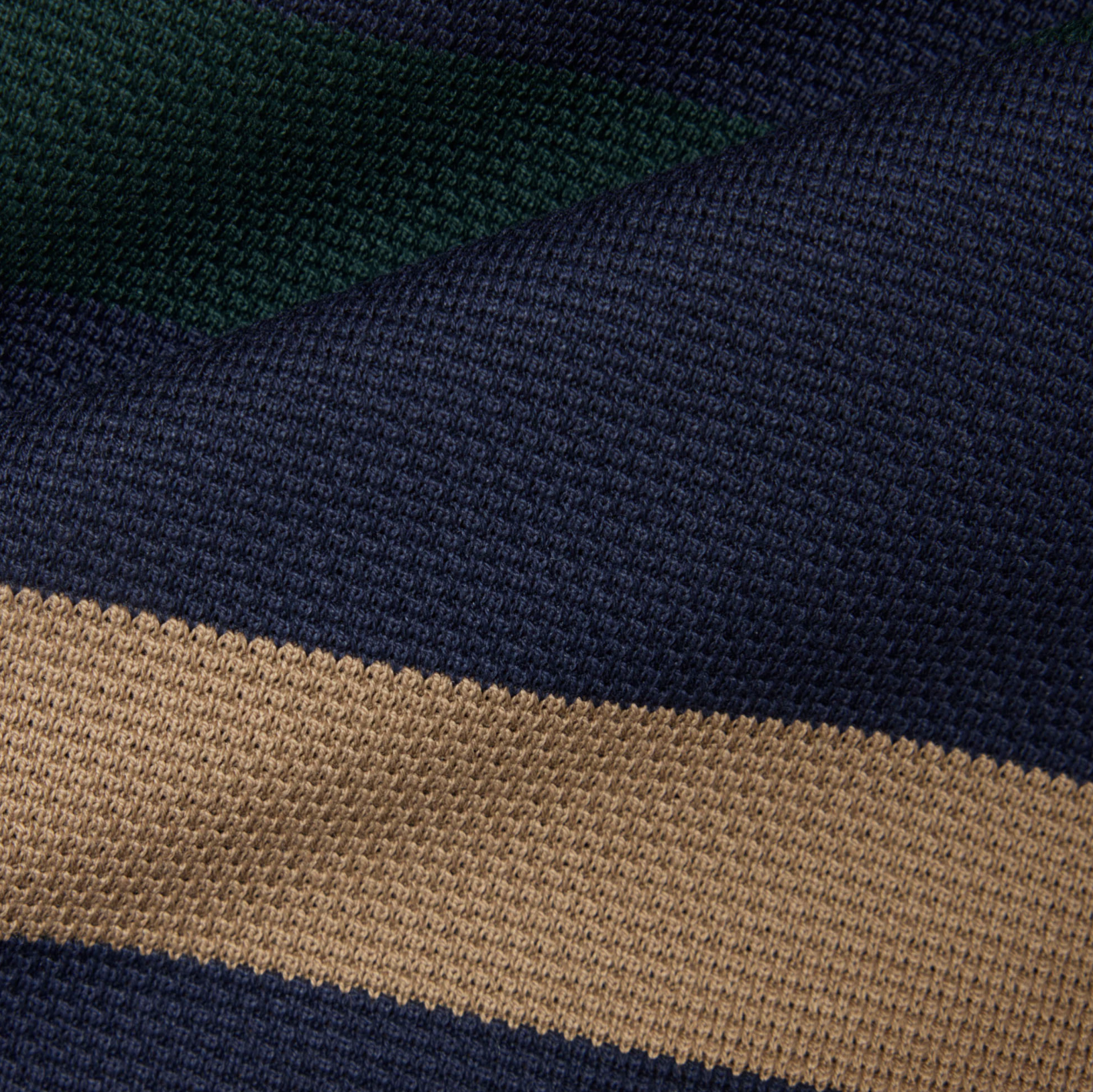 Lacoste Polo à rayures manches Longues Bleu Marine Marron Vert