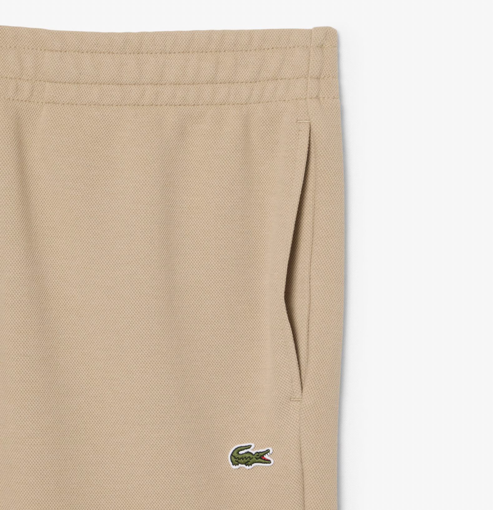 Lacoste Track Pant Piqué de Coton Beige