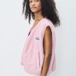 Hoktown veste sans manche dragée chiné