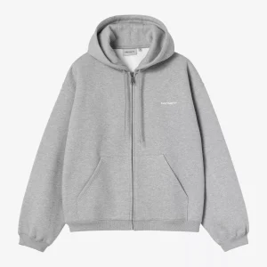 Carhartt Wip Hooded Ebbert Jacket Grey Heather White