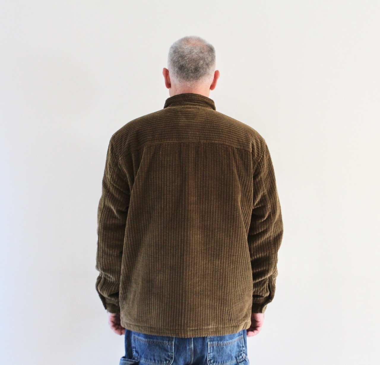 Lacoste Surchemise Oversize Velours Côtelé Marron Whisky