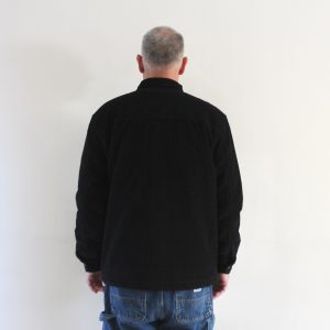 Lacoste Surchemise Oversize Velours Côtelé Noir