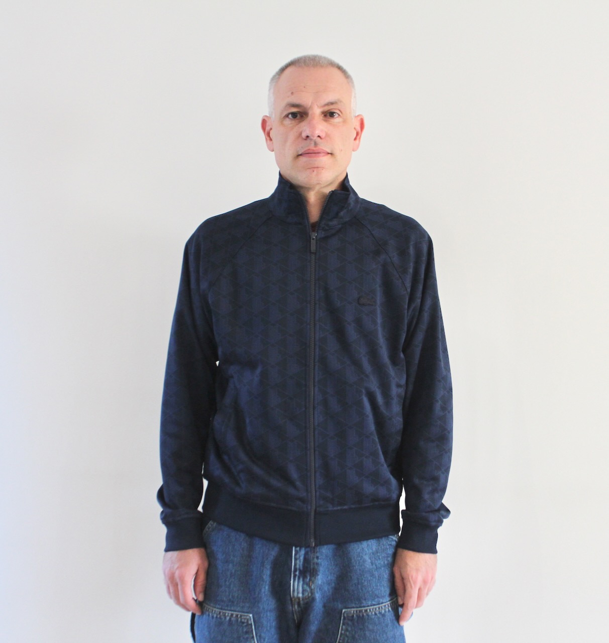 Lacoste Veste Survet Monogramme Bleu Marine