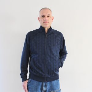 Lacoste Veste Survet Monogramme Bleu Marine