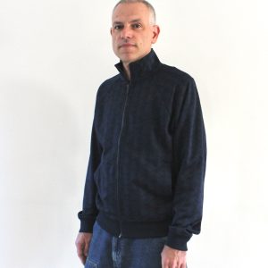 Lacoste Veste Survet Monogramme Bleu Marine