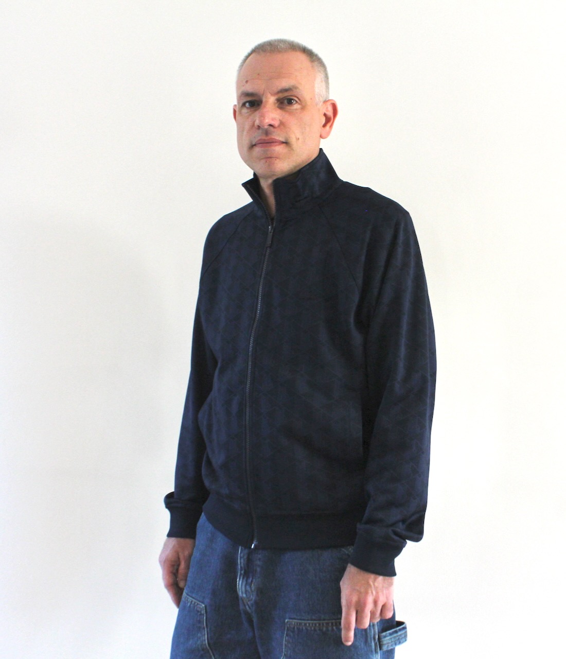 Lacoste Veste Survet Monogramme Bleu Marine
