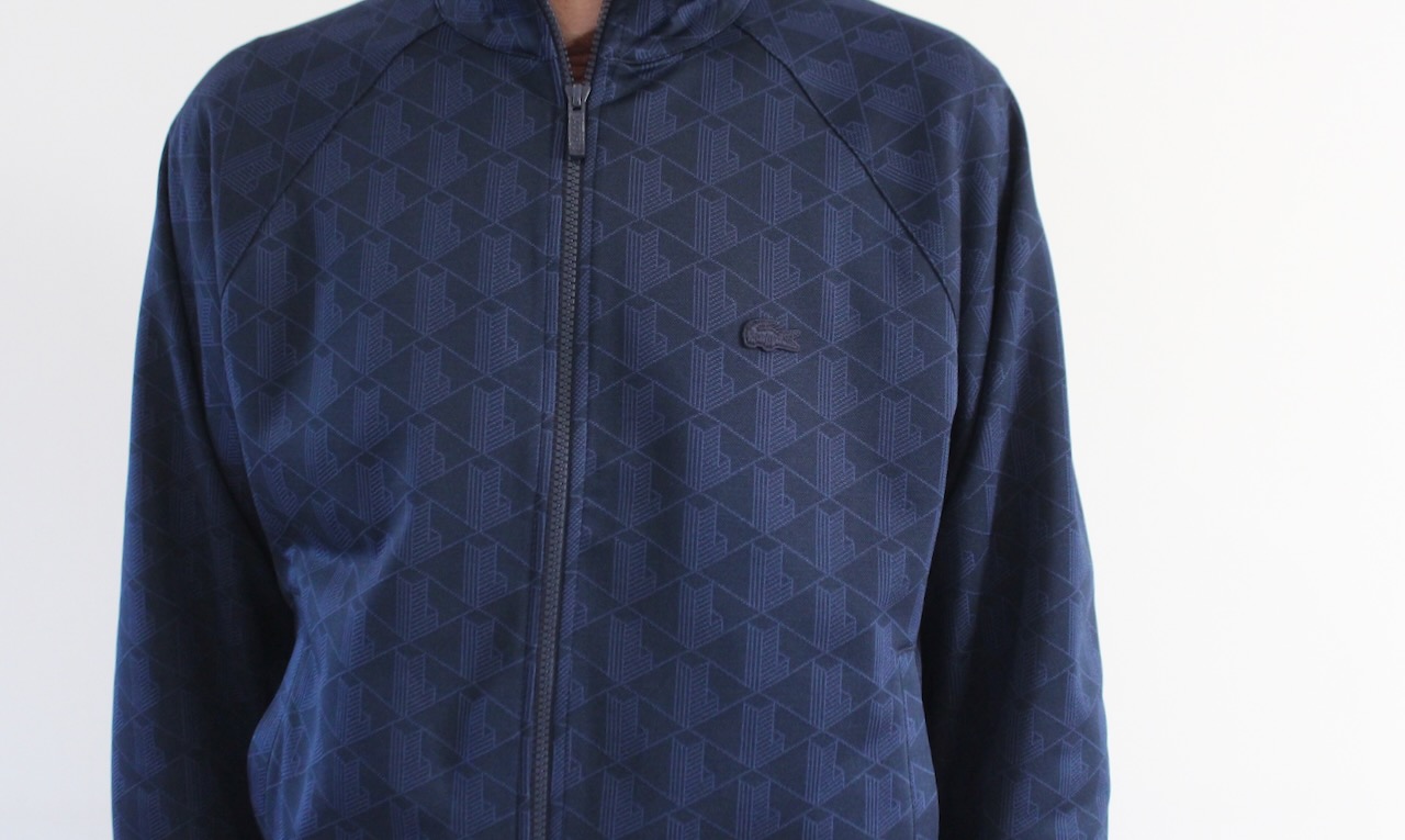 Lacoste Veste Survet Monogramme Bleu Marine
